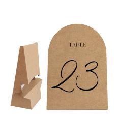 Table Number Shape With Easel