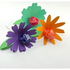 Lolipop Holders 3D Paper Flower Design Bundle #2