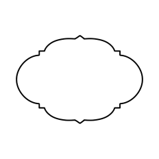Fancy frame cutting design