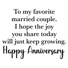 Anniversary Greeting Card Sentiment