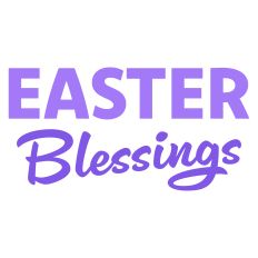Easter Blessings Greeting Card Sentiment