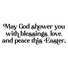 Easter Greeting Card Sentiment