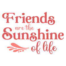 Friends Are the Sunshine of Life Sentiment