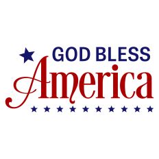 God Bless America Patriotic Sentiment