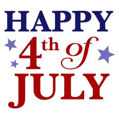 Patriotic Happy 4th of July Sentiment