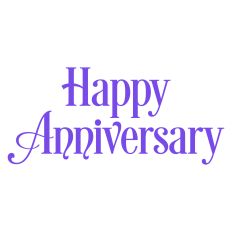 Happy Anniversary Greeting Card Sentiment