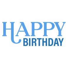 Happy Birthday Greeting Card Sentiment