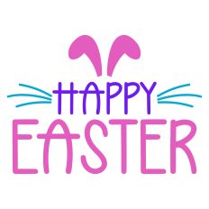 Happy Easter Sentiment with Bunny Ears