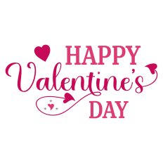 Happy Valentine's Day Sentiment for Cards