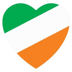 Irish Flag Heart for St. Patrick's Day