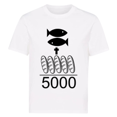 Five Loaves & Two Fish – Miracle of 5000 SVG, Christian Bible Story, Faith-Based Sublimation Tshirt