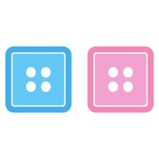 Square Baby Buttons