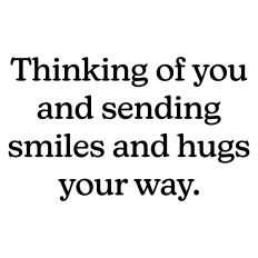 Thinking of You Greeting Card Sentiment