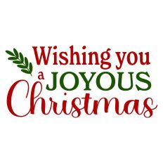 Wishing You a Joyous Christmas Sentiment