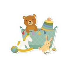 Basket with toys