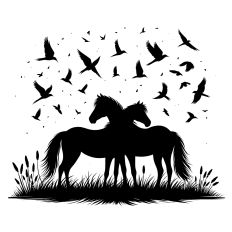 Horses Scene