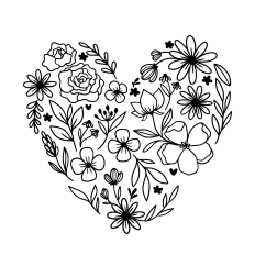 floral heart