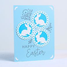 Easter Lace Bunny Card