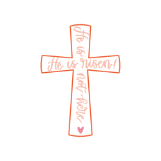 He is Risen Christian easter cross