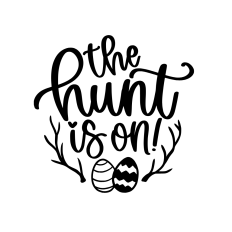 the hunt is on easter eggs