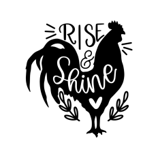 Rise and shine rooster farmhouse design