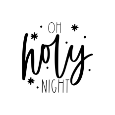 oh holy night christmas ornament design