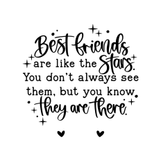 Best friends are like the stars christmas ornament