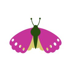 Layered Butterfly Silhouette