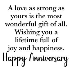Anniversary Greeting Card Sentiment