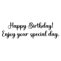 Happy Birthday Card Sentiment