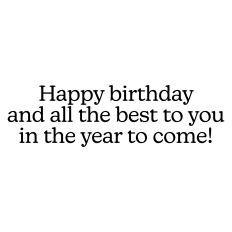 Birthday Card Sentiment