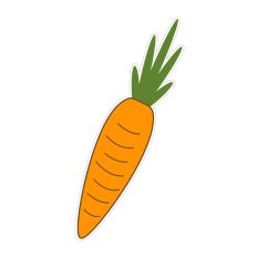 Carrot for Easter Bunny Sticker