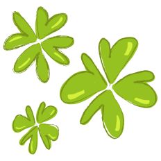3 CLOVERS SHAMROCKS St. Patricks day – RABEA BILZ