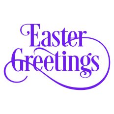 Easter Greetings Card Sentiment