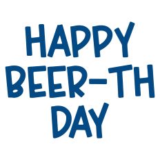 Happy Beer-thday Masculine Greeting Card Sentiment