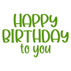 Happy Birthday to You Card Sentiment