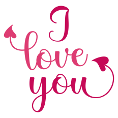 I Love You Valentine's Day Card Sentiment