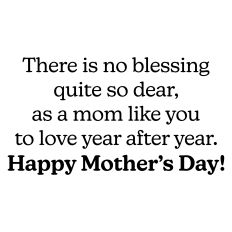 Mother's Day Greeting Card Sentiment