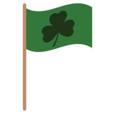 Shamrock Flag for St. Patrick's Day