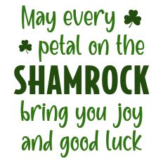 Shamrock Sentiment for St. Patrick's Day