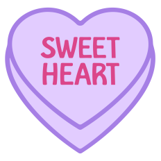 SWEETHEART Cany Heart for Valentine's Day