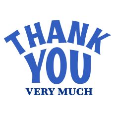 Thank You Very Much Sentiment for Cards