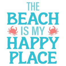 The Beach is My Happy Place Summer Sentiment