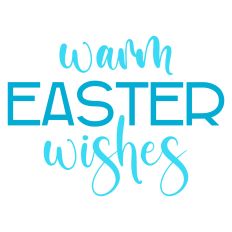 Warm Easter Wishes Greeting Card Sentiment