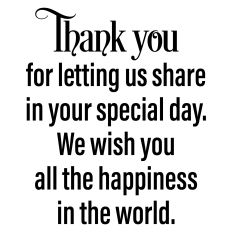 Wedding Card Sentiment