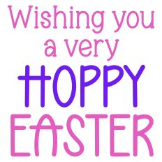 Wishing You a Very Hoppy Easter Greeting Card Sentiment