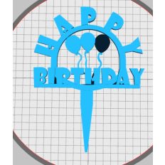 Happy Birthday Cake Topper – 3D Printed