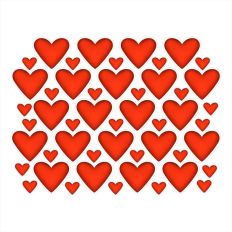 3D puffed heart stickers and gift tags print and cut