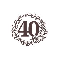 40th rose