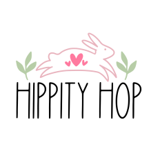 hippity hop cute easter bunny